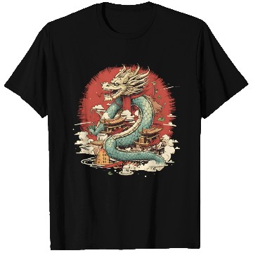 Discover Sushi Dragon Japanesse Kawaii T Shirts