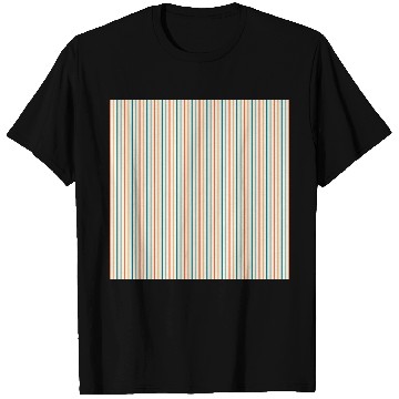 Discover Orange Teal Stripes T Shirts