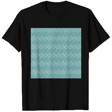 Discover Retro Teal Pattern T Shirts