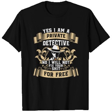Discover Agent Clue Private Detective Crime T Shirts