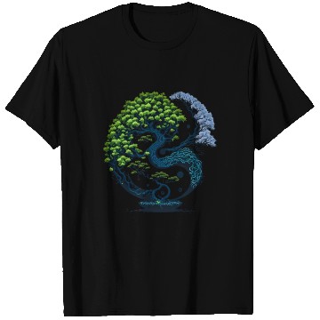 Discover Harmony Unveiled - Yin and Yang Bonsai T Shirts
