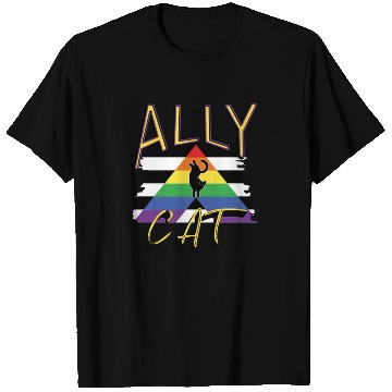 Discover LGBTQ Ally Cat Gay Pride Rainbow Ally Cat Lovers T Shirts