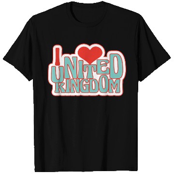 Discover United kingdom hearts T Shirts