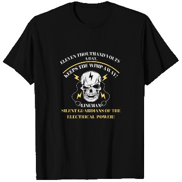 Discover Lineman Sparky Humor Electricity explained Power T Shirts