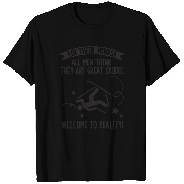 Discover All Men Are Great Skiers T Shirts