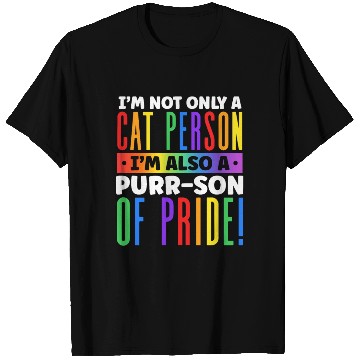 Discover I'm Not Only a Cat Person I'm Rainbow Cat Lover T Shirts