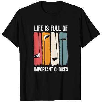 Discover Vintage Golf Player Golfer Retro Golfing Course T Shirts