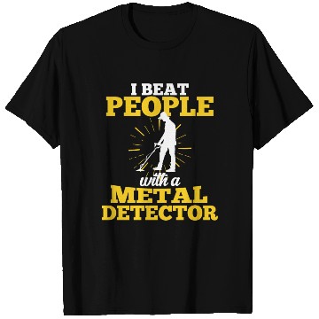 Discover Treasure Hunting Metal Detector Geocaching T Shirts