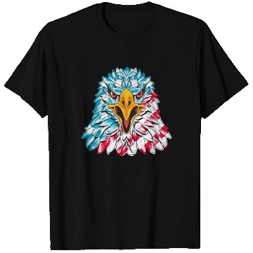 Discover America Eagle Independence Day US Patriot T Shirts