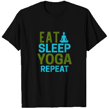 Discover Eat sleep yoga repeat T Shirts