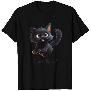 Discover Black Sambo Cat T Shirts