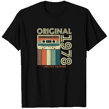 Discover Vintage 1978 Birthday Gift T Shirts