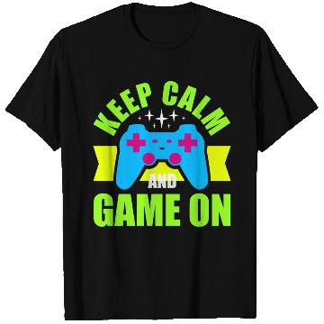 Discover Keep Calm and Game On nostalgia T Shirts