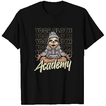 Discover Sloth Academy Sloth Yoga T Shirts