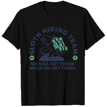 Discover Sloth Hiking Team nature T Shirts