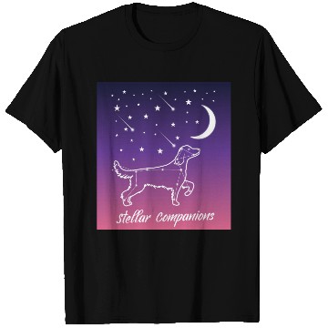 Discover Canine Constellations Golden Retriever Companion T Shirts