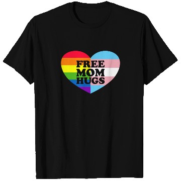 Discover Free Mom Hugs Gay Pride Trans Flag LGBTQ Free Hugs T Shirts