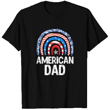 Discover All American Dad Independence Day Party USA Father T Shirts