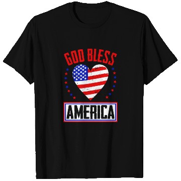Discover God Bless America Independence Day USA Patriot T Shirts