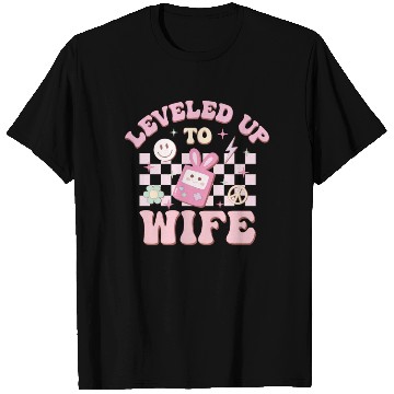 Discover Leveled Up To Wife, Happy Game Day T Shirts