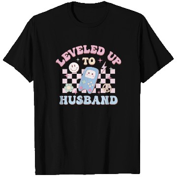 Discover Leveled Up To Husband, Happy Game Day T Shirts