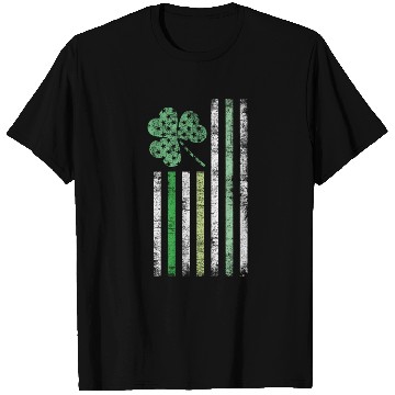 Discover Irish American Flag Design Cool Distressed Style T Shirts