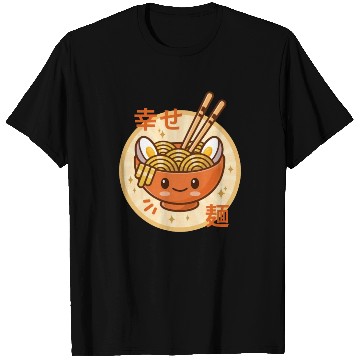 Discover Kawaii Ramen Noodle Bowl Orange T Shirts