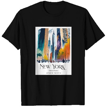 Discover People walking to One World Trade Centre New York T Shirts