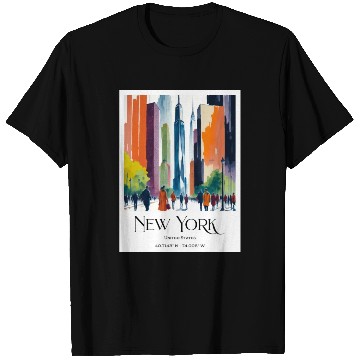 Discover People walking to One World Trade Centre New York T Shirts