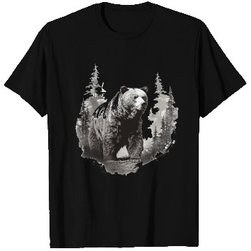Discover Majestic Forest Bear T Shirts