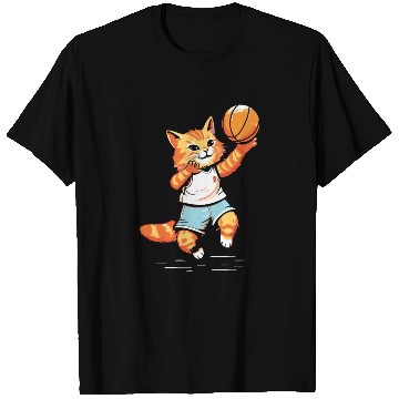 Discover Basketball Cat Basketball Player I Love Basketball T Shirts