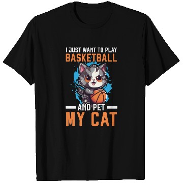 Discover Basketball Cat Basketball Player I Love Basketball T Shirts