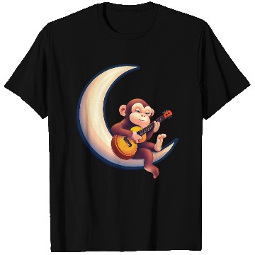 Discover Musical monkey in the crescent T Shirts