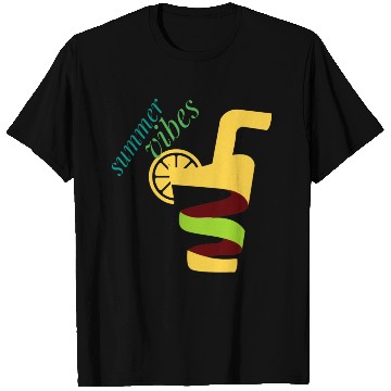 Discover Cool lemon drink summer design T Shirts