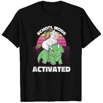 Discover Student Unicorn Triceratops Dino Back To School T Shirts