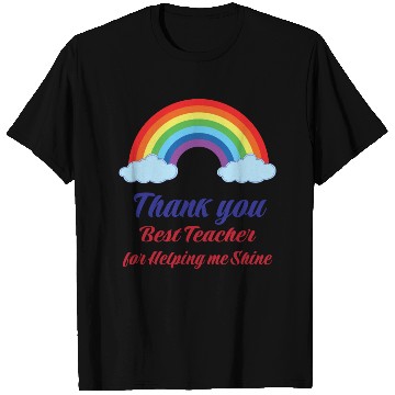 Discover Thank you Best Teacher for helping me Shining T Shirts