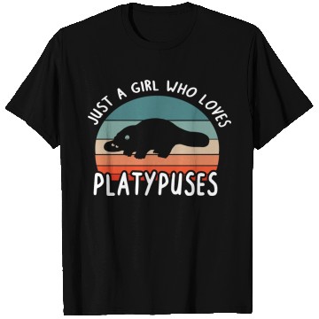 Discover Girl Platypus Lover Illustration Animal T Shirts