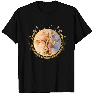 Discover magic amulet, golden tree of life symbol T Shirts