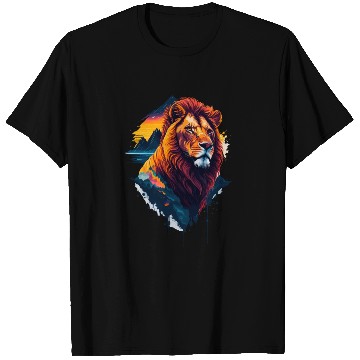 Discover Abstract Lion illustration T Shirts