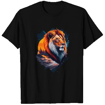 Discover Abstract Lion illustration T Shirts