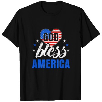 Discover God Bless America Independence Day Party USA T Shirts