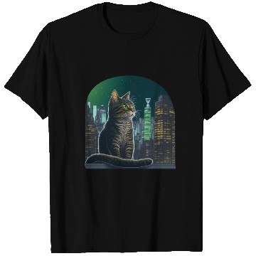 Discover A talking cat. The cat is sitting on a windowsill. T Shirts