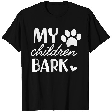 Discover Dog My Children bark cute green T Shirts