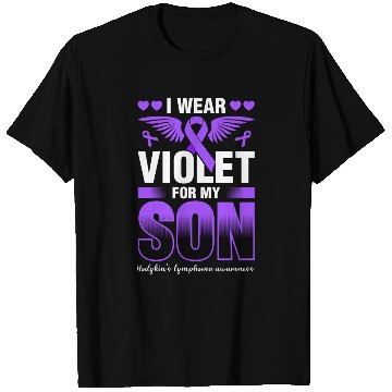 Discover I Wear Violet For My Son Hodgkins Lymphoma T Shirts