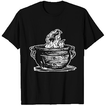 Discover Cauldron Witch Halloween Magic Potion T Shirts