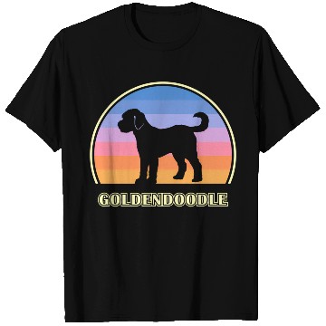 Discover Goldendoodle Sunset Dog T Shirts