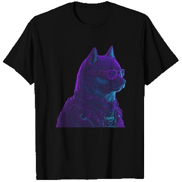 Discover Neon Punk Dogedroid T Shirts