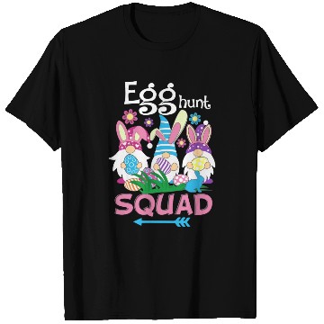 Discover Egg Hunt Squad green T Shirts