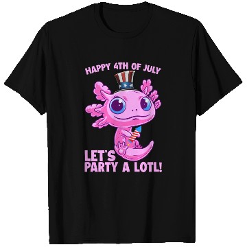 Discover Axolotl 4th of July Patriotic Independence Day Mat T Shirts