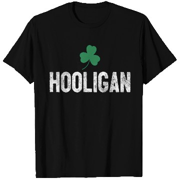 Discover Hooligan Irish St Patrick'S Day Shamrock Clover T Shirts